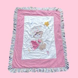 Vintage 1980s Baby Quilt
